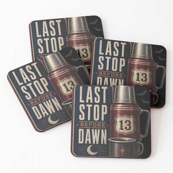 Item preview, Last Stop Before Dawn Spooky Night Road Trip designed and sold by LiviuGligoros.