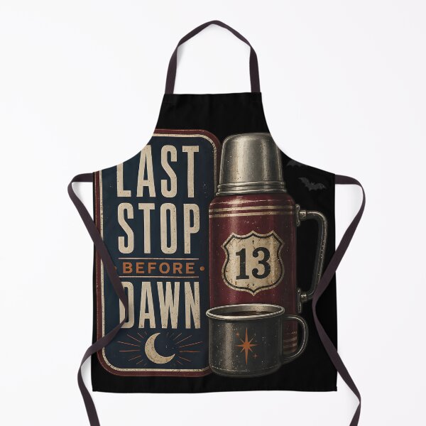 Item preview, Last Stop Before Dawn Spooky Night Road Trip designed and sold by LiviuGligoros.
