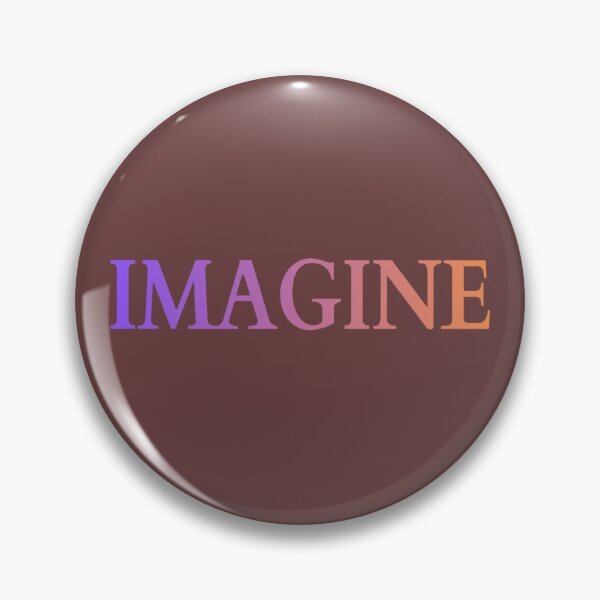Item preview, IImagine - Imagination Is The Key Colorful Typography designed and sold by PicturePic.