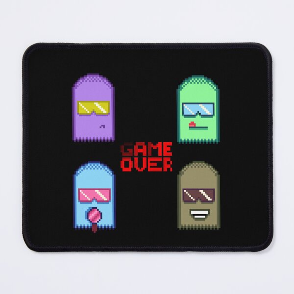 Item preview, Game Over Pixel Art Ghosts - Retro Arcade Squad Nostalgia designed and sold by RetroRlx.