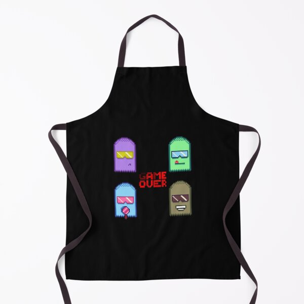 Item preview, Game Over Pixel Art Ghosts - Retro Arcade Squad Nostalgia designed and sold by RetroRlx.