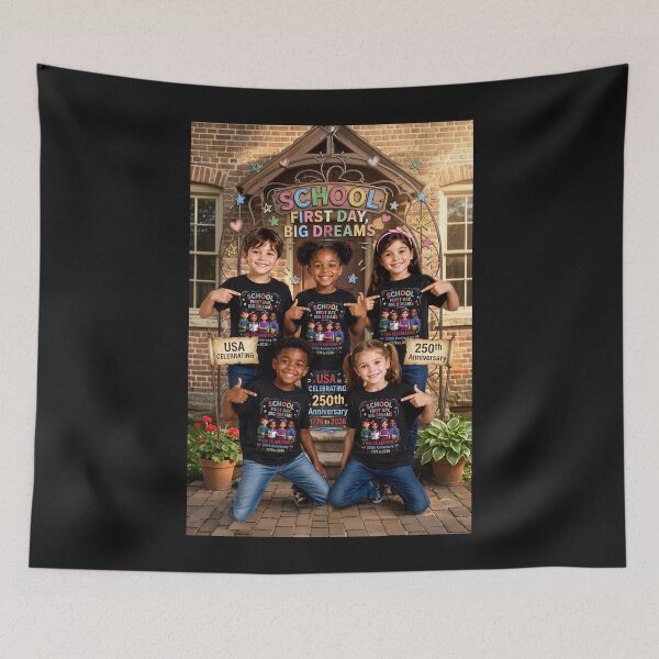 Item preview, 1st Day at School - Big Dreams - USA 250th Anniversary Celebration 1776 to 2026 - Special Edition designed and sold by DBM Photo Art 1.