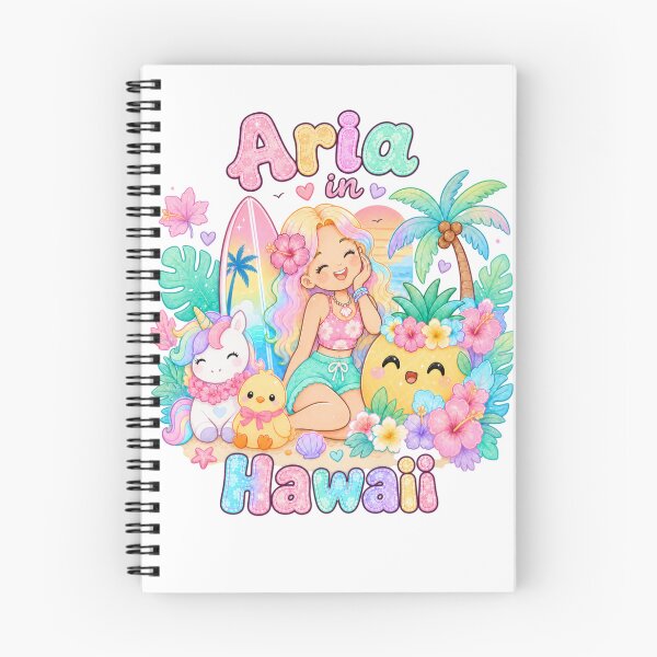Item preview, Aria Name Gift Kawaii Hawaii Pastel late Summer designed and sold by TheChalkyFox.
