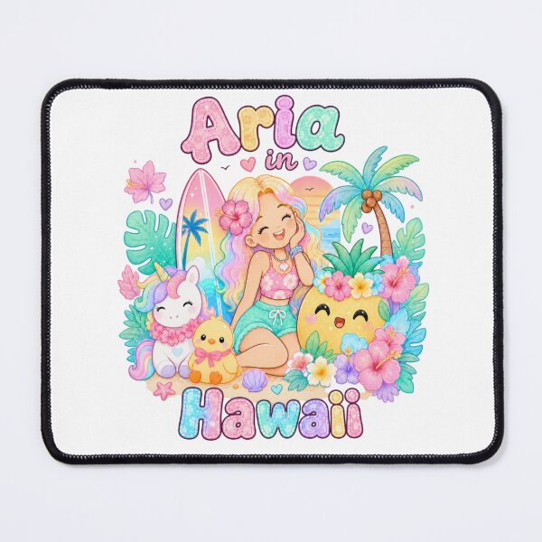 Item preview, Aria Name Gift Kawaii Hawaii Pastel late Summer designed and sold by TheChalkyFox.