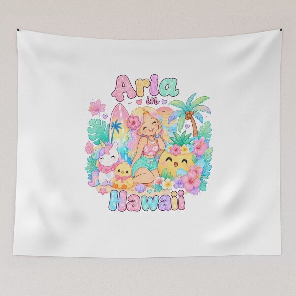 Item preview, Aria Name Gift Kawaii Hawaii Pastel late Summer designed and sold by TheChalkyFox.