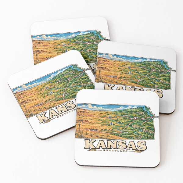 Item preview, Vintage Kansas Travel Souvenir Landmark Gift designed and sold by MichaeIRellov.