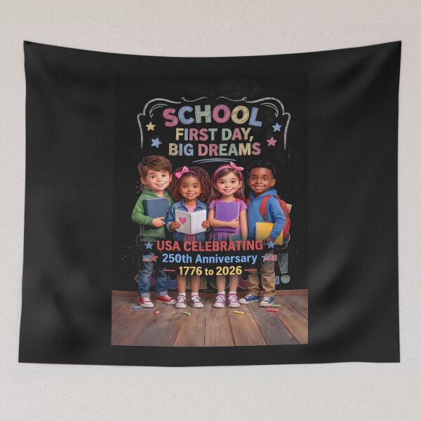 Item preview, SCHOOL - First Day - Big Dreams - USA 250th Anniversary Celebration 1776 to 2026 - Special Edition designed and sold by DBM Photo Art 1.