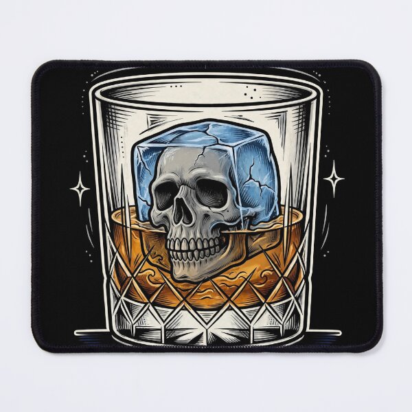 Item preview, Skull Ice Whiskey Glass Art designed and sold by Gangster-Design.