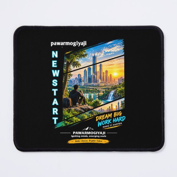 Item preview, New Start Dream Big Work Hard Motivational City Skyline Art designed and sold by Pawar1999.