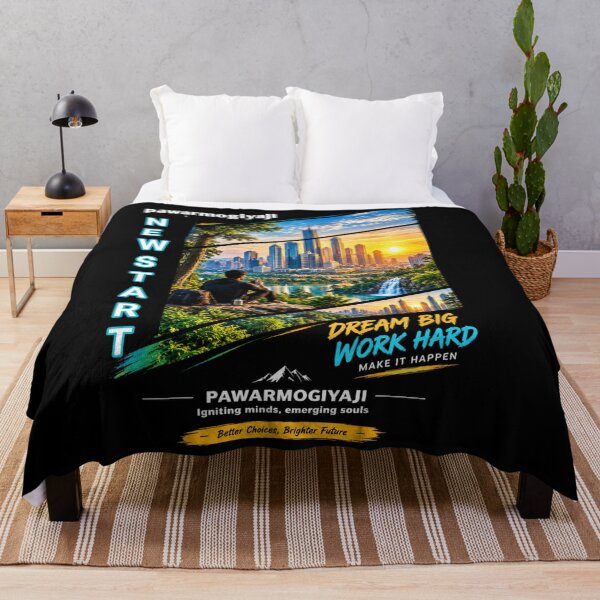 Item preview, New Start Dream Big Work Hard Motivational City Skyline Art designed and sold by Pawar1999.