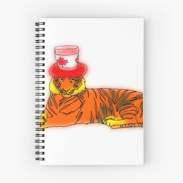 Item preview, Maple the Tiger in Canadian top hat - animalzinhats designed and sold by Ashley’sAnimalz.
