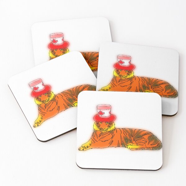 Item preview, Maple the Tiger in Canadian top hat - animalzinhats designed and sold by Ashley’sAnimalz.
