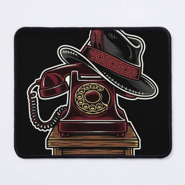 Item preview, Rotary Phone And Fedora Art designed and sold by Gangster-Design.