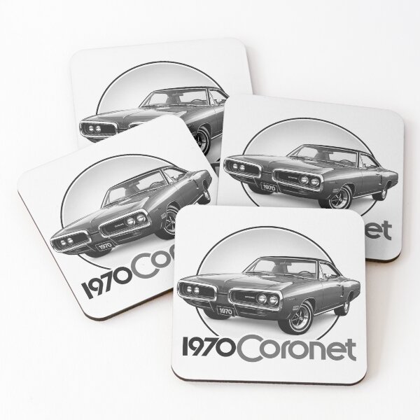 Item preview, 1970 Coronet Monochromatic Vintage Muscle Car designed and sold by EdGraphy.