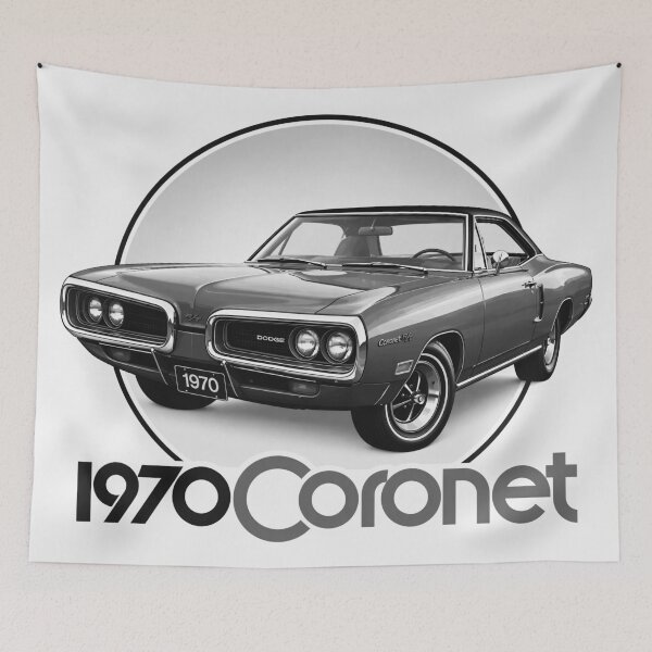 Item preview, 1970 Coronet Monochromatic Vintage Muscle Car designed and sold by EdGraphy.