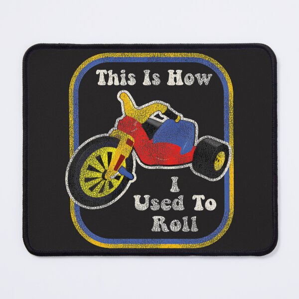 Item preview, Vintage Style 'This Is How I Used to Roll' Retro Design with Worn Effect designed and sold by BorreArt.