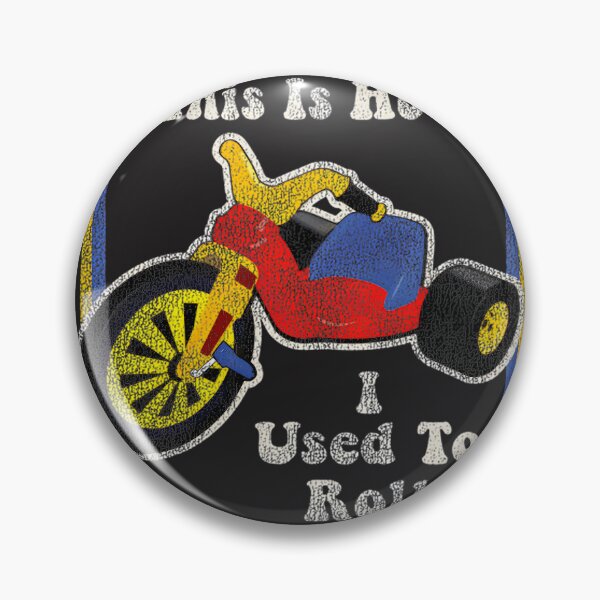 Item preview, Vintage Style 'This Is How I Used to Roll' Retro Design with Worn Effect designed and sold by BorreArt.