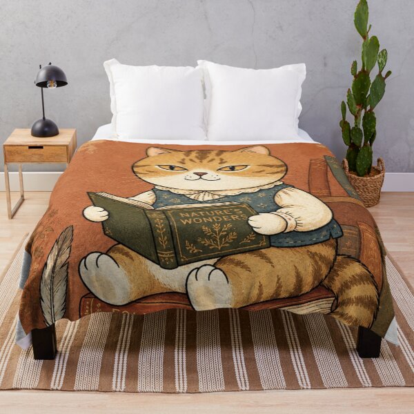 Item preview, Vintage Cat Reading Books designed and sold by Iampoji.