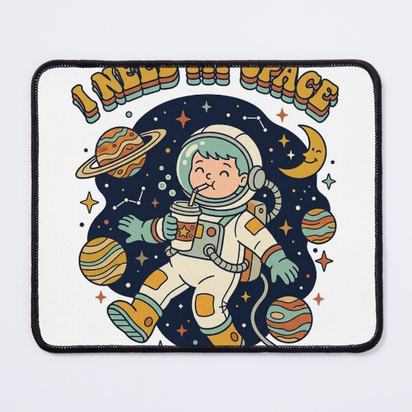 Item preview, I Need My Space - Retro Astronaut Floating Coffee designed and sold by zac41 ⭐️⭐️⭐️⭐️⭐️(481).