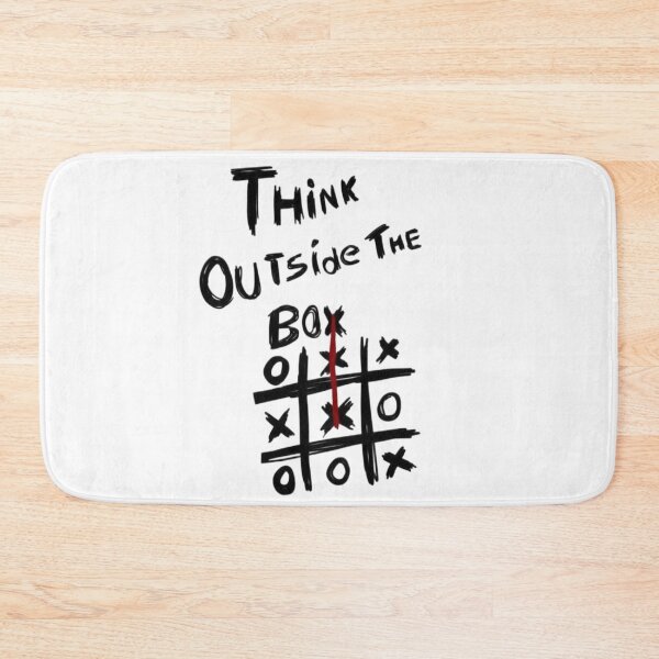 Item preview, Think Outside The Box - Motivational Tic Tac Toe Strategy designed and sold by AJGHOUGHART.