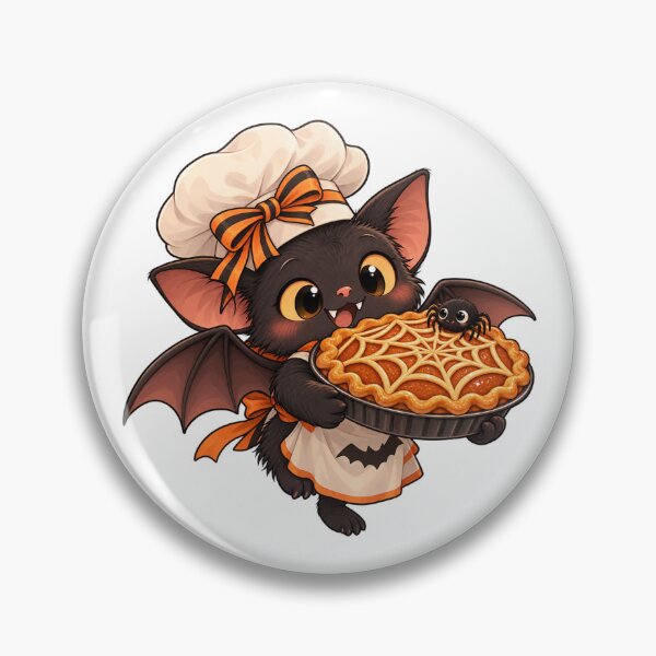 Item preview, Cute Bat Baker – Spiderweb Pie Halloween designed and sold by Yaqon.