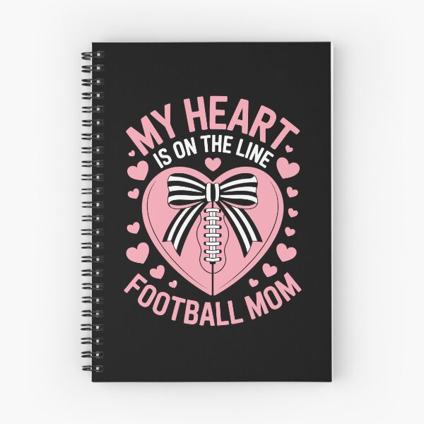 Item preview, MY HEART IS ON THE LINE FOOTBALL MOM designed and sold by jkrphoto.