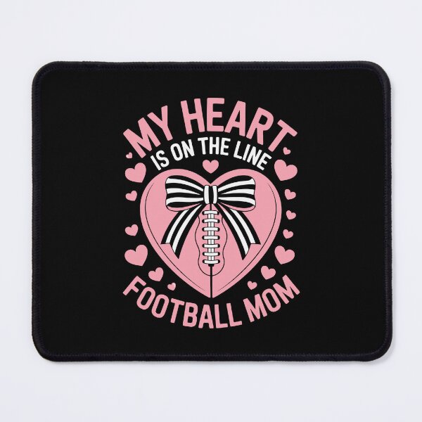 Item preview, MY HEART IS ON THE LINE FOOTBALL MOM designed and sold by jkrphoto.