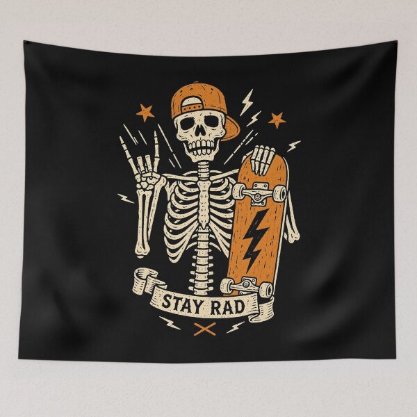 Item preview, Rocker Skeleton Cap Skater Halloween designed and sold by Blok45.