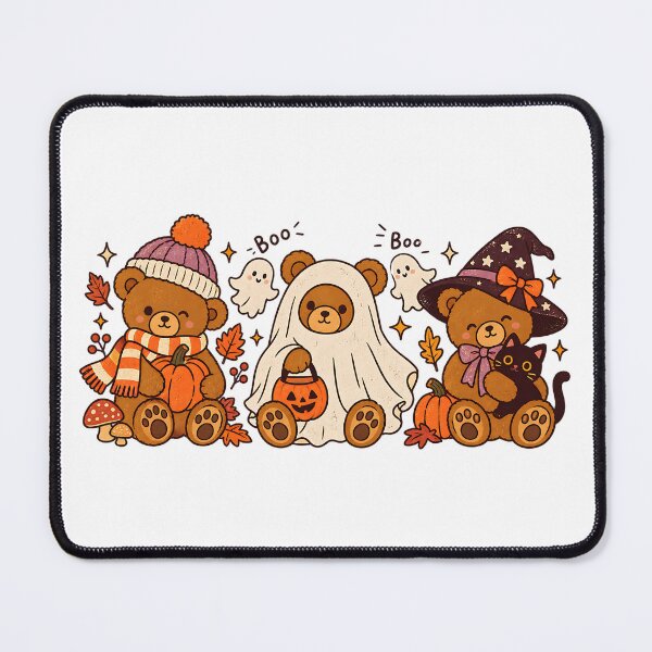 Item preview, Halloween Bear Ghost Witch Pumpkin Shirt designed and sold by DesignArtist.ia.