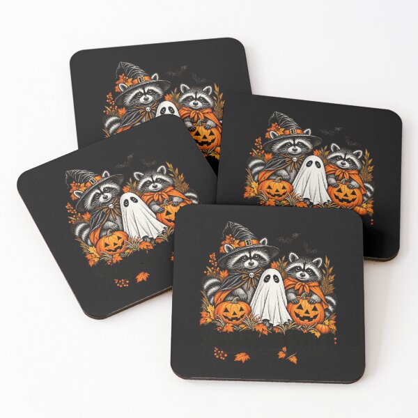 Item preview, Spooky And Feral Cute Halloween Raccoon Ghost Design designed and sold by Fatherday.