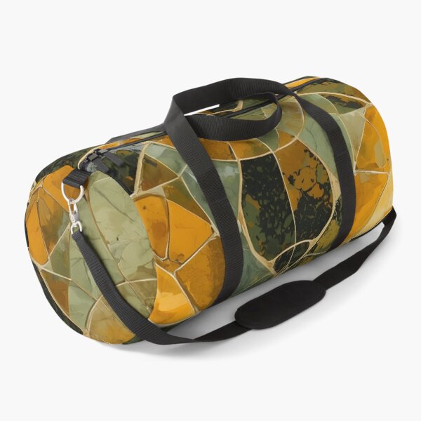 Item preview, Gaudi Inspired Olive Green Turmeric Yellow Ceramic Mosaic Pattern designed and sold by GrinGalore.