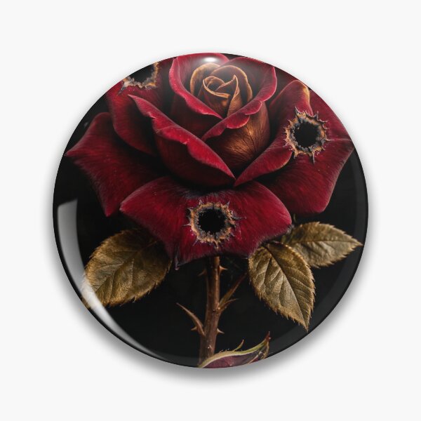 Item preview, Bullet Hole Rose Art designed and sold by Gangster-Design.