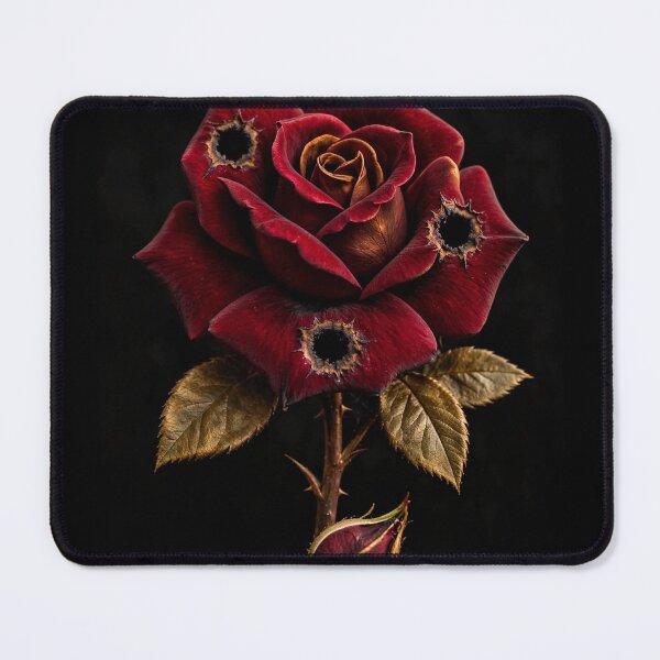 Item preview, Bullet Hole Rose Art designed and sold by Gangster-Design.
