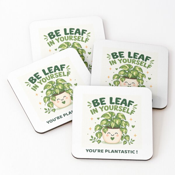 Item preview, Be-leaf in Yourself – Funny Plant Pun & Positive Botanical Design designed and sold by GardenHub.