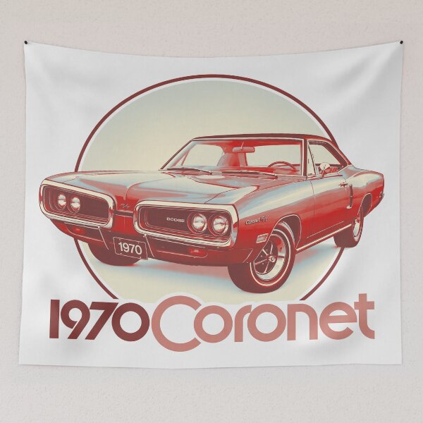 Item preview, 1970 Coronet Shepard Fairey Style Tri-Tone Pop Art Graphic designed and sold by EdGraphy.