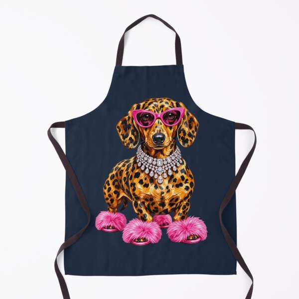 Item preview, Glam Leopard Dachshund Rhinestone Fashion Dog Art designed and sold by AmiGraph.