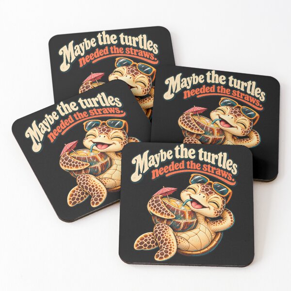 Item preview, Maybe The Turtles Needed The Straws Sarcastic Sea Turtle designed and sold by Crystal-Tree.