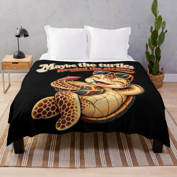 Item preview, Maybe The Turtles Needed The Straws Sarcastic Sea Turtle designed and sold by Crystal-Tree.