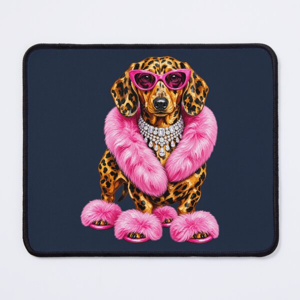 Item preview, Glam Leopard Dachshund Rhinestone Fashion Dog Art designed and sold by AmiGraph.