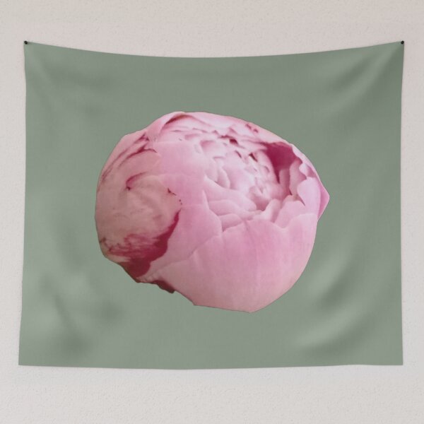 Item preview, Luxe Statement Pink Peony Bud with Crimson Detail designed and sold by BalkanBloomArt.