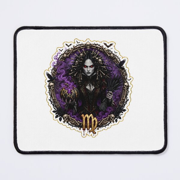 Item preview, Virgo Dark Gothic Queen Portrait designed and sold by Zodiac Celestial Art.