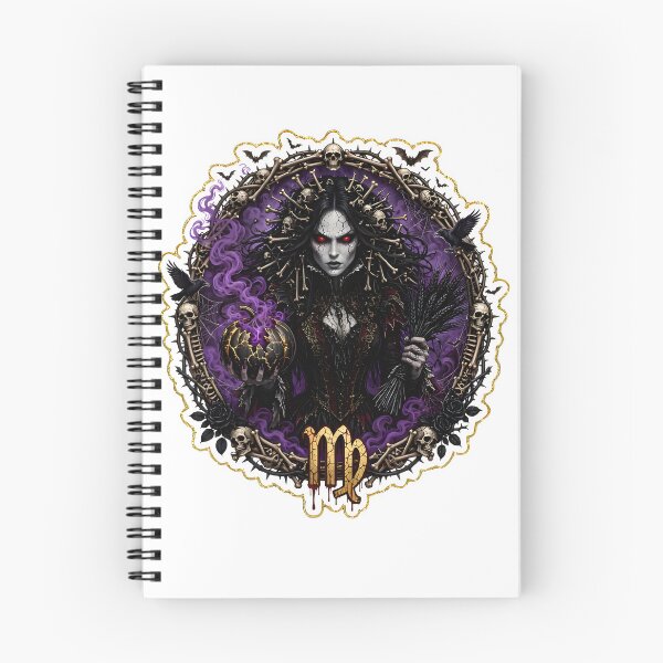 Item preview, Virgo Dark Gothic Queen Portrait designed and sold by Zodiac Celestial Art.