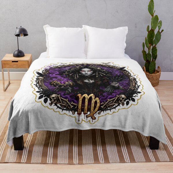 Item preview, Virgo Dark Gothic Queen Portrait designed and sold by Zodiac Celestial Art.
