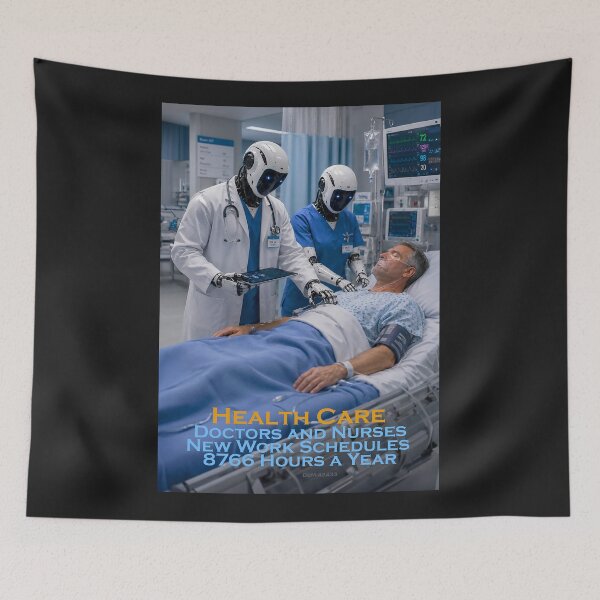 Item preview, HEALTH CARE - Ai Doctors and Nurses new Work Schedule 8766 Hours A Year designed and sold by DBM Photo Art 1.