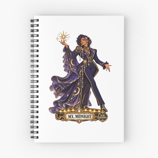 Item preview, SLAY QUEENS — A Haunted Drag Extravaganza - ⭐ Mx. Midnight ⭐ designed and sold by WheelieGdArt.