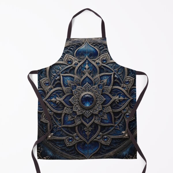 Item preview, Celestial Blue Ornate Mandala designed and sold by Bluejai Shop.