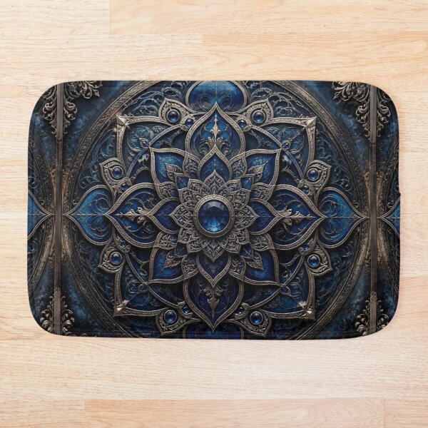Item preview, Celestial Blue Ornate Mandala designed and sold by Designs by Bluejai .