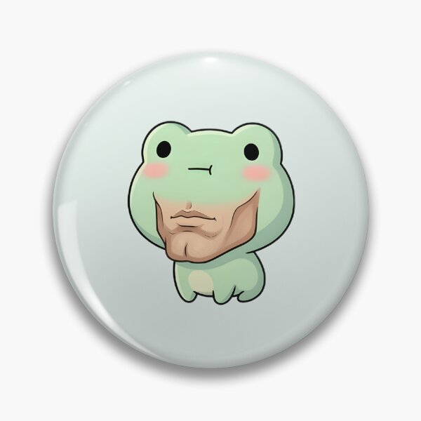 Item preview, Cute Kawaii Frog with chad jawline designed and sold by pixellm.