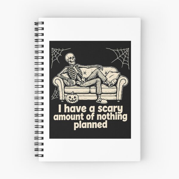 Item preview, I Have a Scary Amount of Nothing Planned – camiseta divertida Halloween Skeleton T-Shirt designed and sold by Tshirt's on DEMAND.
