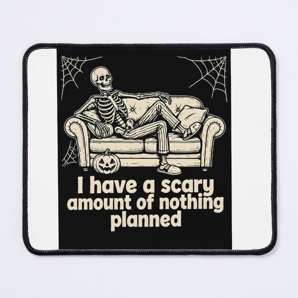 Item preview, I Have a Scary Amount of Nothing Planned – camiseta divertida Halloween Skeleton T-Shirt designed and sold by Tshirt's on DEMAND.